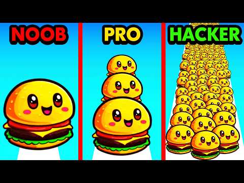 NOOB vs PRO vs HACKER FOOD RUN