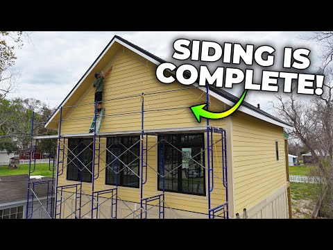 The Dream Garage Exterior is DONE! We Installed Fiber Cement Siding to Combat Humidity!