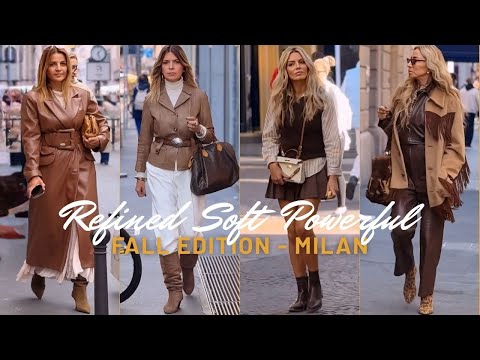 Italian Elegance & Sophistication in Earth Tones — Street Style Milan 2025🍁 Fall Trends