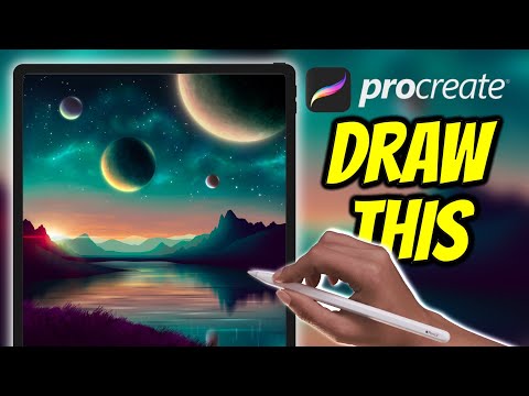 Space Lake - Procreate tutorial 165