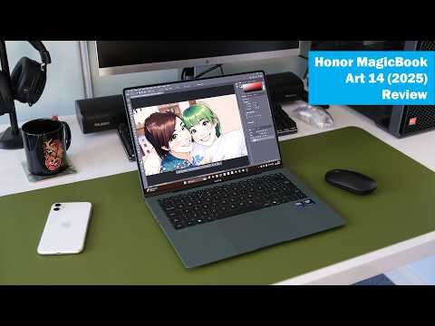 Honor MagicBook Art 14 2025 Review (14.6" 3.1K OLED, Intel 255H, 140T 1KG laptop)