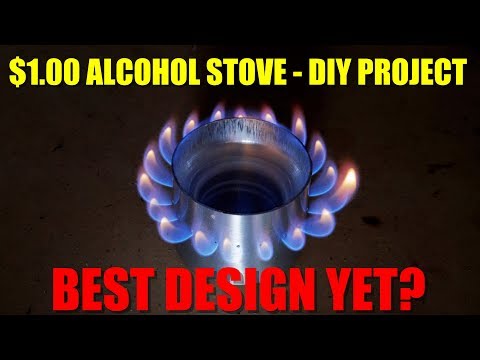 Alcohol Stove Made from $1 Walmart Water Bottle - Best Design Yet?