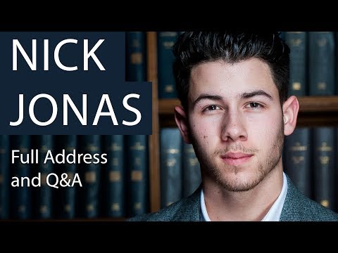 Nick Jonas | Full Address & Q&A | Oxford Union