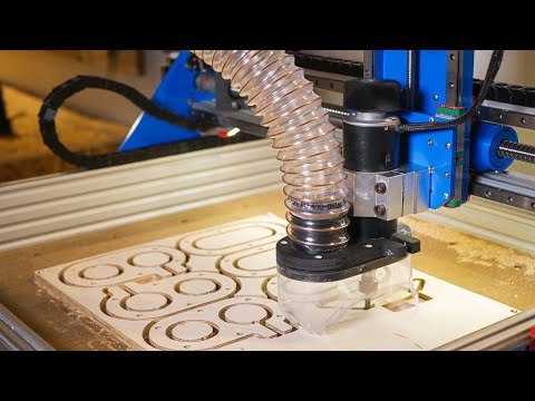 Simple Dust Shoe For 500W Spindle With DIY CNC (IndyMill)