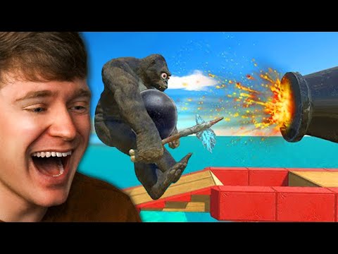 GODZILLA KAIJU vs CANNON BALL TRAP in ARBS!? (Reaction)