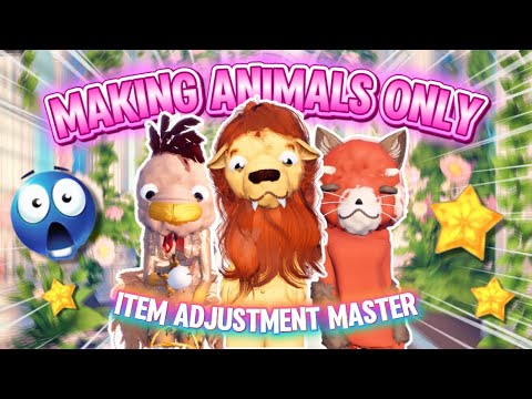 MAKING *ANIMALS ONLY* in DRESS TO IMPRESS (Roblox)