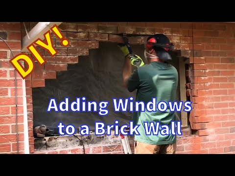 How to add windows to a brick wall - from start to finish