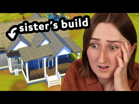 i tried fixing my little sister's sims house