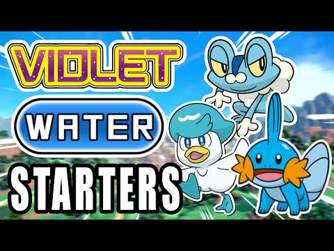 Pokemon Violet But I Can Only Use Water Type STARTERS!