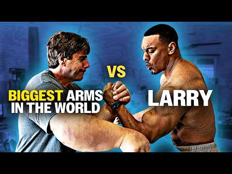 Arm wrestling the world’s biggest hands. Jeff Dabe