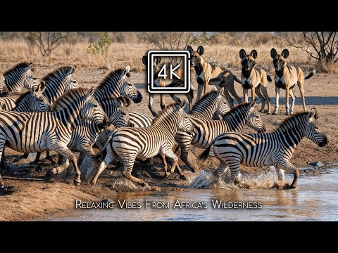 4K WILD AFRICA – Relaxing Piano Balance Between Wildlife Tension and Calm