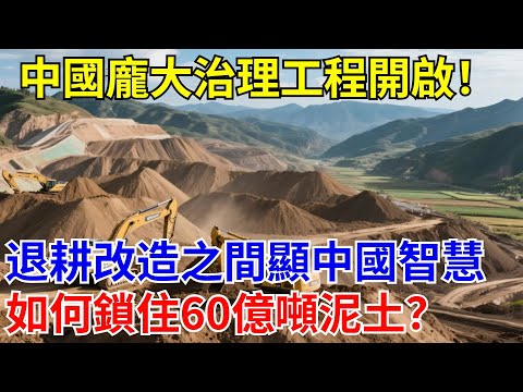 中國又一龐大治理工程開啟！退耕改造之間顯中國智慧！最後如何鎖住60億噸泥土？#超級工程#沙漠治沙#中國治沙#退耕還林