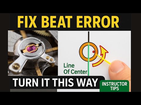 How to Correct Beat Error in Vintage Watches | Beginner Guide with Visual Demo