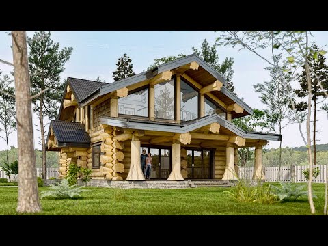Amazing Wooden House Construction - Start to Finish