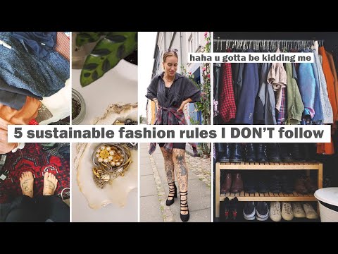5 sustainable fashion rules I DON'T follow // (guys I have changed my mind)