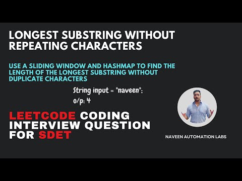 LeetCode Q2: Longest Substring Without Repeating Characters Using Sliding Window and HashMap in Java