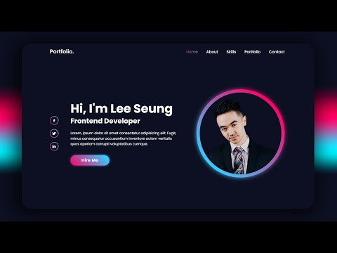 Personal Portfolio Website using HTML & CSS Only | How to Create Personal Website