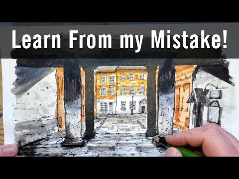Don't make this HUGE Urban Sketching mistake - What I Learnt!!