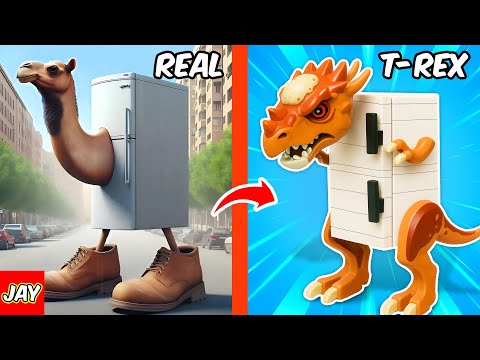 How to Transforms LEGO Dinosaur into Italian Brainrot | JAY BRICKS