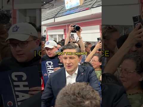 Meeting Pierre Poilievre at Canada’s Election! 🇨🇦 #canada #politics #election