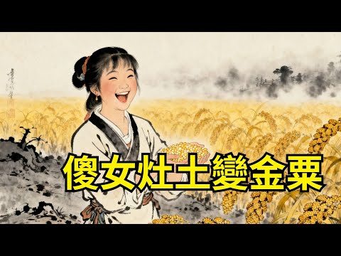 傻女出嫁，不要彩禮只要三把灶土，全村笑瘋。她將土撒向自家荒地，次日竟長出金燦燦的粟米，顆粒皆可換錢！#民間#故事#善有善報#神話#奇異