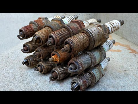 Forging a Damascus Knife from Spark Plugs-You won’t believe This Pattern