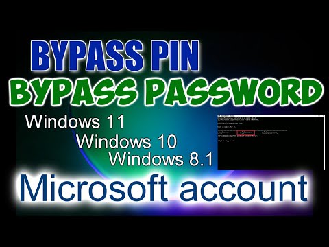 ✨ How to bypass a forgotten PIN, Microsoft account password in cmd with a local account