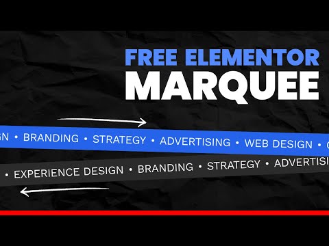Get AMAZING Auto Sliding/Scrolling Text Effects with Elementor FREE