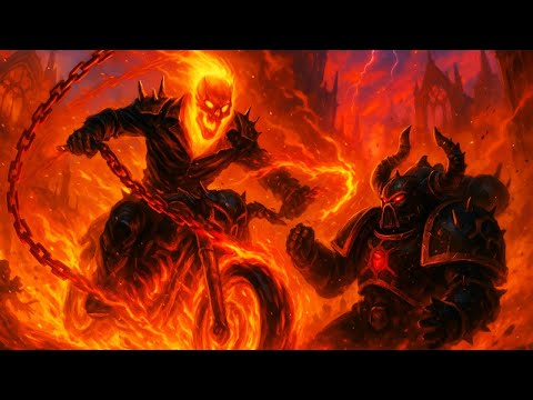 What If Ghost Rider Entered Warhammer 40K?