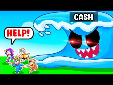 Becoming the BIGGEST TSUNAMI in Roblox