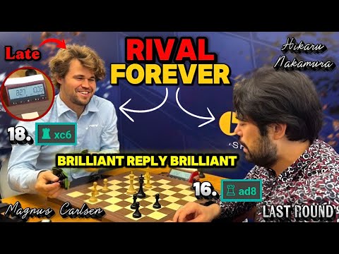 Magnus Carlsen VS Hikaru Nakamura || Clutch Chess ST Louis 2025, Champions Showdown, Round 9 G1-G2