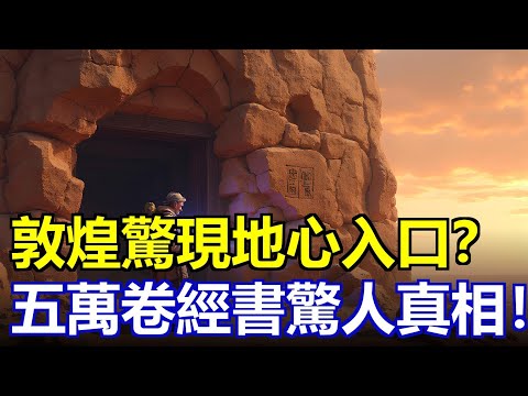 敦煌藏經洞驚現地心入口？五萬卷經書竟是千年封印！道士一鏟子挖出改變人類認知的恐怖真相！#敦煌 #藏經洞 #地心世界 #未解之謎