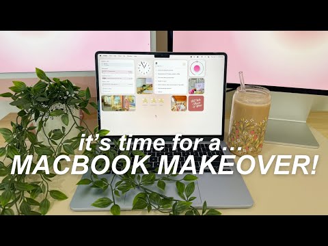 GET YOUR MACBOOK READY WITH ME 🎀💻✨ {Mac customization + productivity tips!}