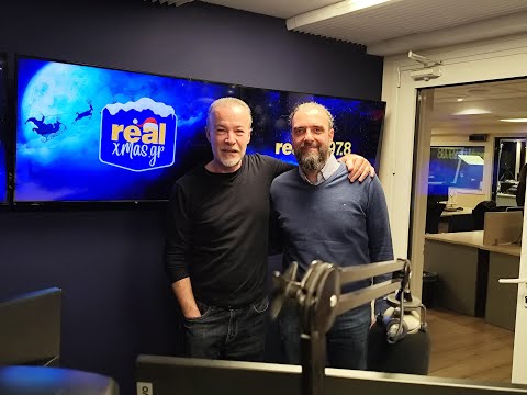 Ο Σωτήρης Τσαφούλιας με τον Νίκο Μπογιόπουλο στον Real fm