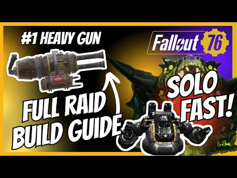 FULL RAID Ghoul ! #1 VATS Heavy Gunner Pepper Shaker Build Guide | Fallout 76