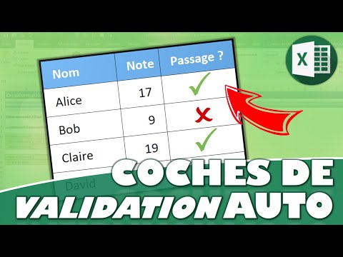 Comment afficher des coches vertes automatiquement sur Excel ?