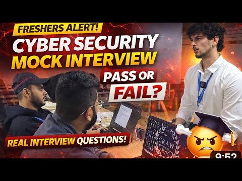 Freshers Mock Interview | Cyber Security Interview for Freshers | Realistic Scenario-Based Q&A