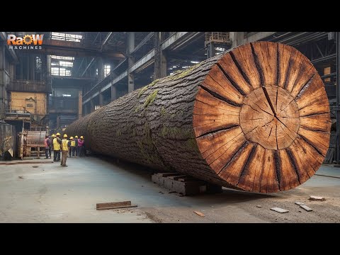How GIANT LOGS Become LVL & Mass Timber – Inside America’s Automated Mega Sawmills