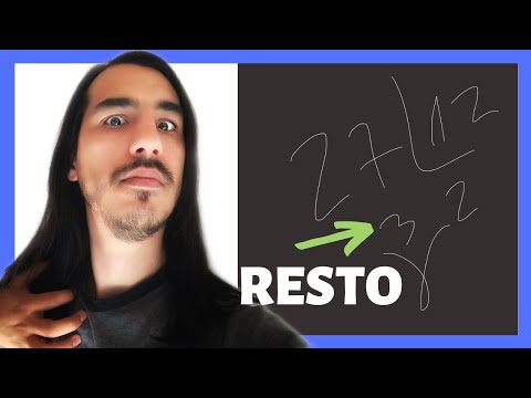 Operador RESTO 👉 % [mod o módulo]