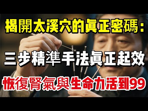 揭開太溪穴的真正密碼：三步精準手法真正起效，恢復腎氣與生命力，活到99|養生|健康人生|老年健康|打坐冥想|道家|佛教 |修心修行|禪悟人生 |南無阿彌陀佛|談佛道安