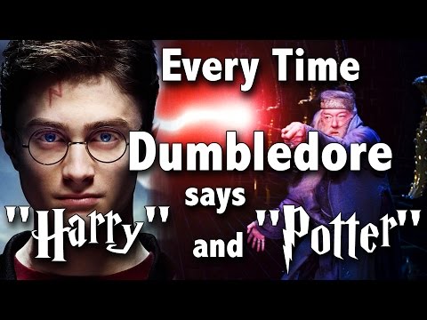Every Time Dumbledore says "Harry" and "Potter"