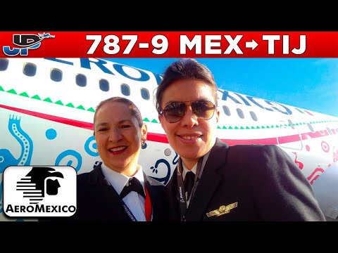 AEROMEXICO Boeing 787-9 Cockpit Mexico City🇲🇽 to Tijuana🇲🇽