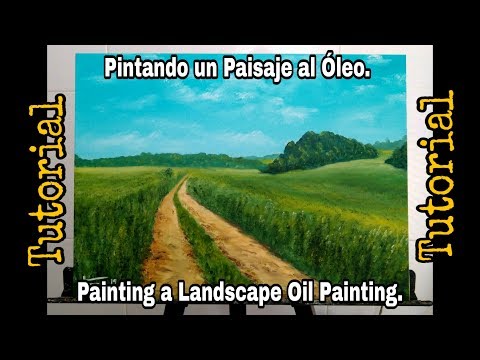 Cómo pintar un PAISAJE DE CAMPO al óleo | Pintar con Francis ®️