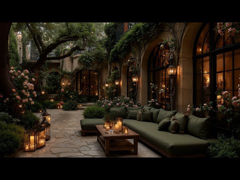Quiet Spring Morning Jazz in a Forest Cafe ☕ Tranquil Jazz Music for Relaxation, Study & Work