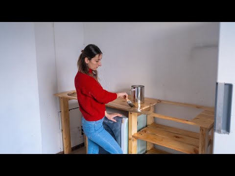 BUILDING a Quick Budget $10 Countertop for Tiny Apartment