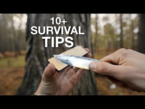10+ Bushcraft Tips & Survival Skills | Knife | Fishing | Food