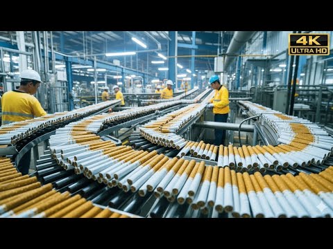Inside A Modern Cigarette Factory: How Millions of Cigarettes Are Made (Full Process)