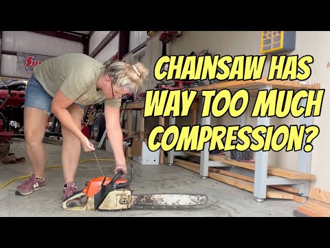 Chainsaw Extremely HARD To Pull? Check This Simple Fix! Stihl MS280
