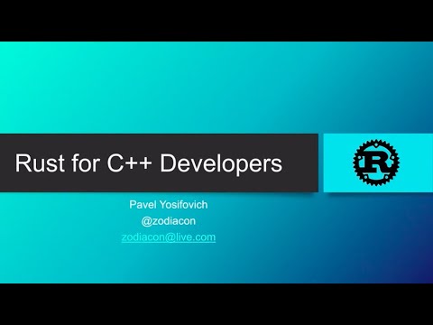 Rust for C++ developers - What you need to know to get rolling with crates - Pavel Yosifovich
