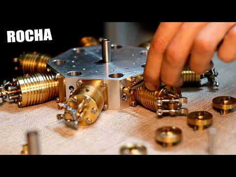 It took me 500 hours to manufacture this 7-cylinder engine